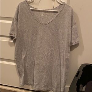 Aerie Distressed Boyfriend V Neck T-Shirt
